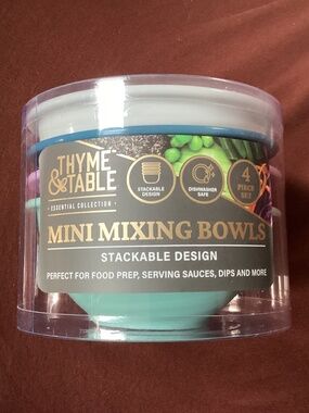 Colorful Thyme & Table mini mixing bowls bundle NEW